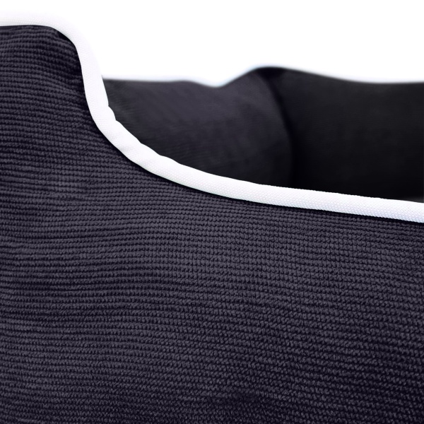 Personalised Dog Bed - Luxury Black Corduroy